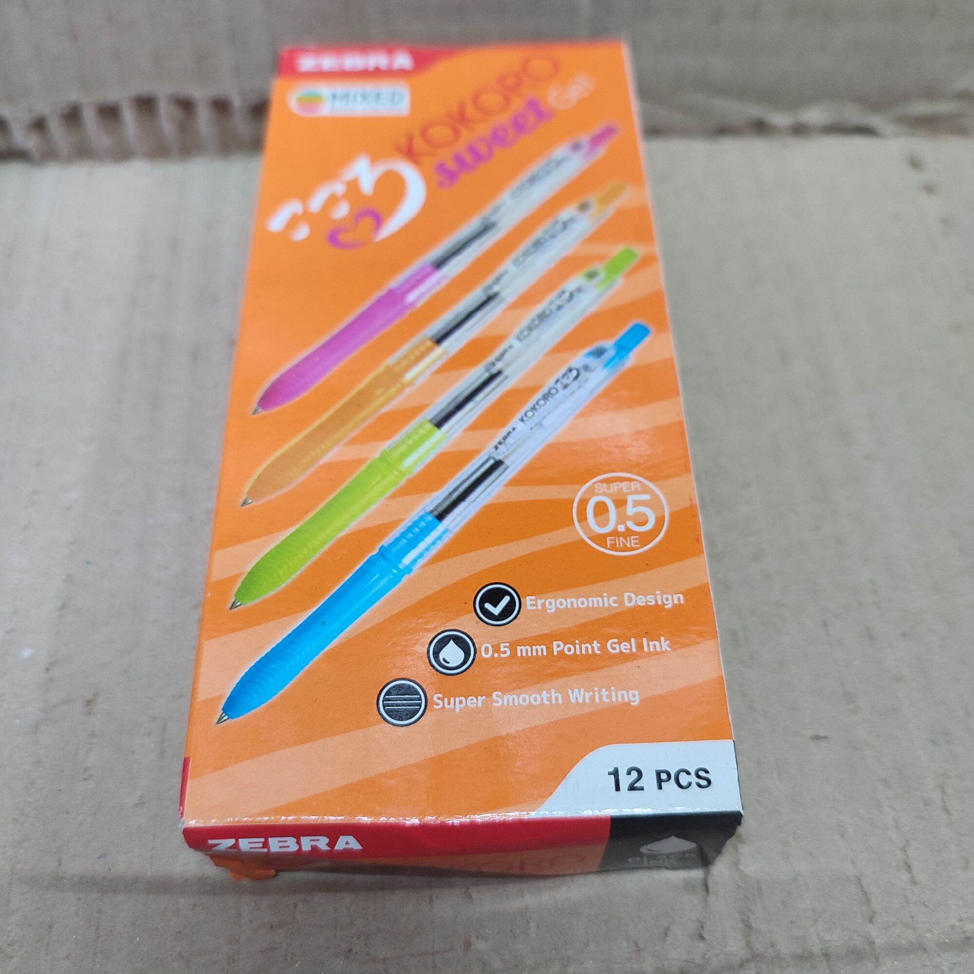 Pulpen KOKORO Sweet isi 12 pcs murah t Gel 0.5 mm body polos