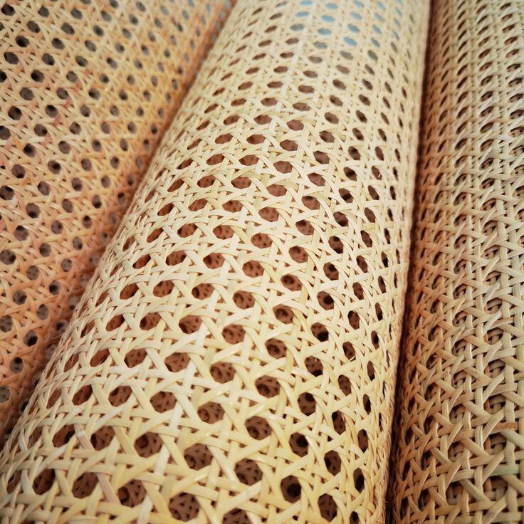 Anyaman Rotan Lembaran 50x100 Motif Bulat Mata Ayam