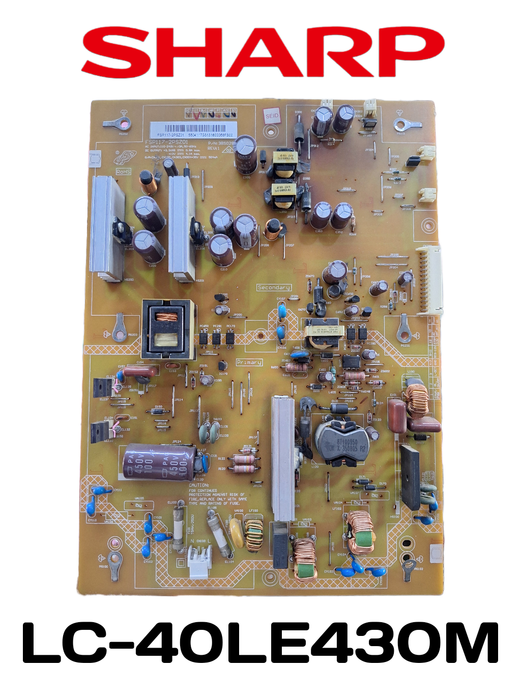 fuente de alimentacion plde-s101a 3pagc20030a sharp lc-46le540e