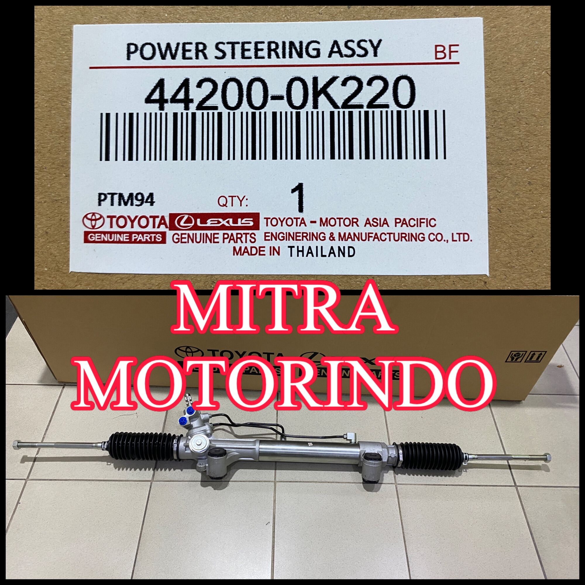 Rack steering/power steering toyota hilux 2.5ccinova 2.5cc diesel