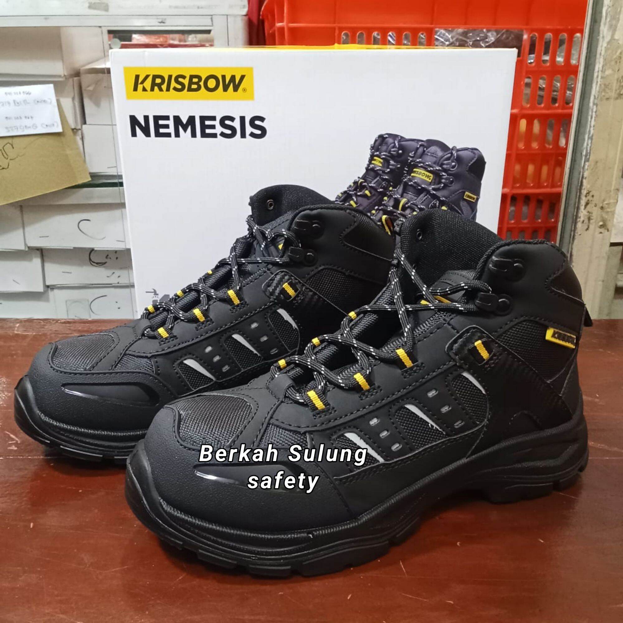 Sepatu Safety Krisbow Nemesis 6 Original 100 Berkualitas Safety Shoes Keselamatan Kerja 5415