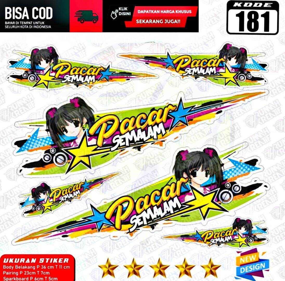 Decal Sticker Striping Variasi Animasi Honda C70 C50 C80 C90