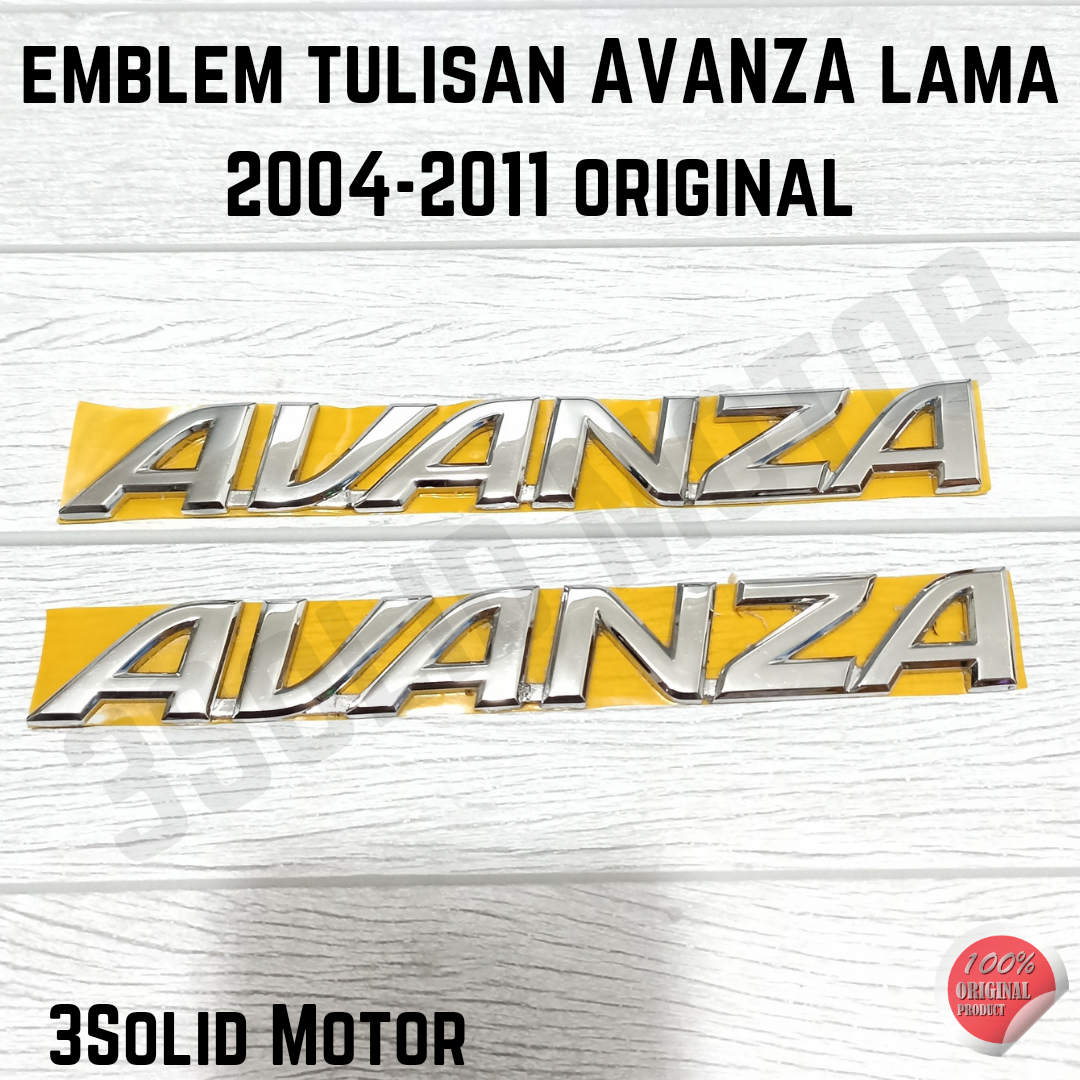 EMBLEM TULISAN AVANZA LAMA 2004-2011 ORIGINAL Harga 39,999 rupiah*Gratis Ongkir