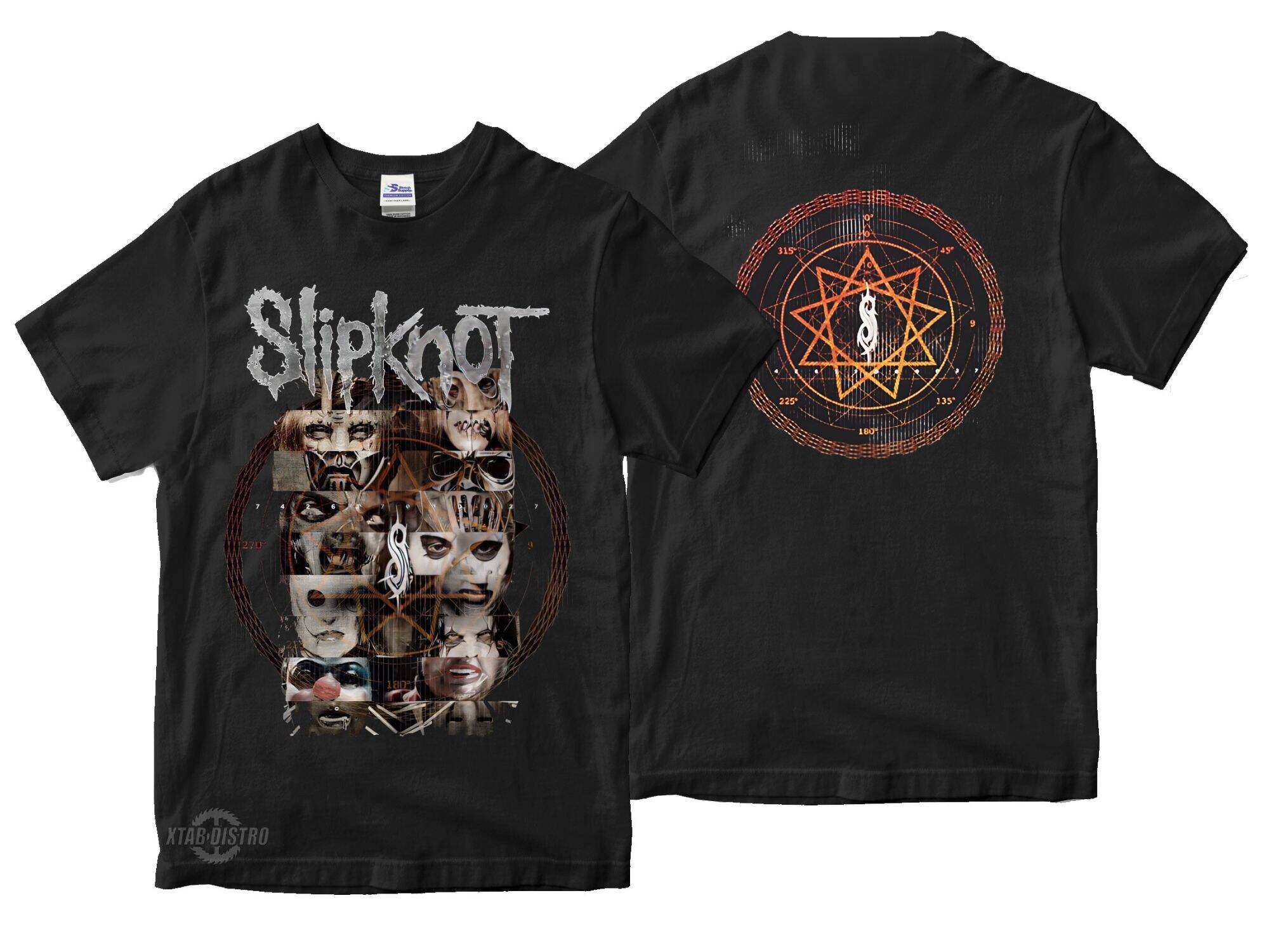 Kaos Slipknot Band Shirt Slipknot Kaos Band SLIPKNOT FACES CREATURES  Premium Tshirt Metal Baju, image size:2000x1500