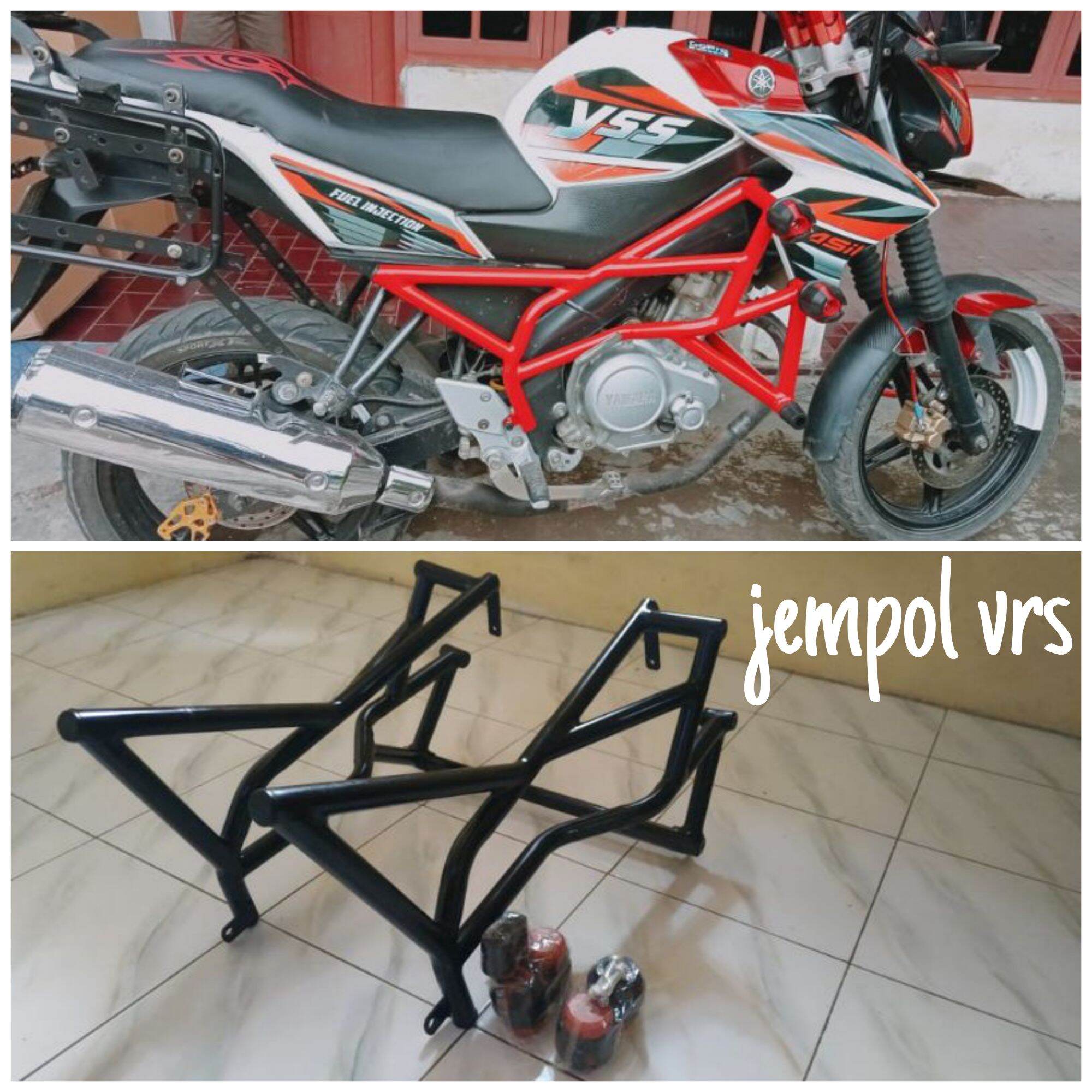 Crashbar/tubular vixion new nva, nvl dan vixion old model tumpuk lancip