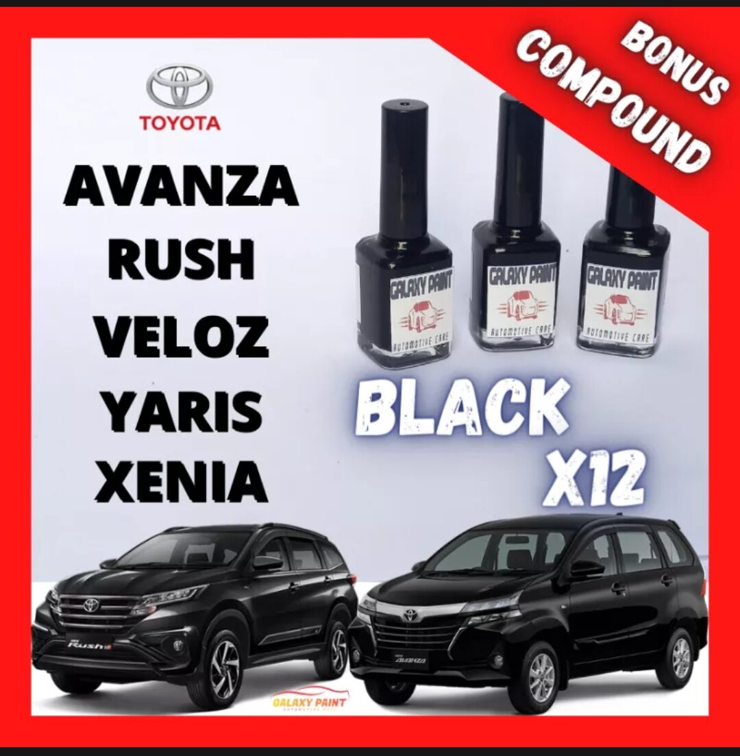 Cat Mobil Oles Toyota Black Mica X12 Hitam Metallic Penghilang Goresan Lecet Baret Body Murah Mudah Harga 55,000 rupiah*Gratis Ongkir