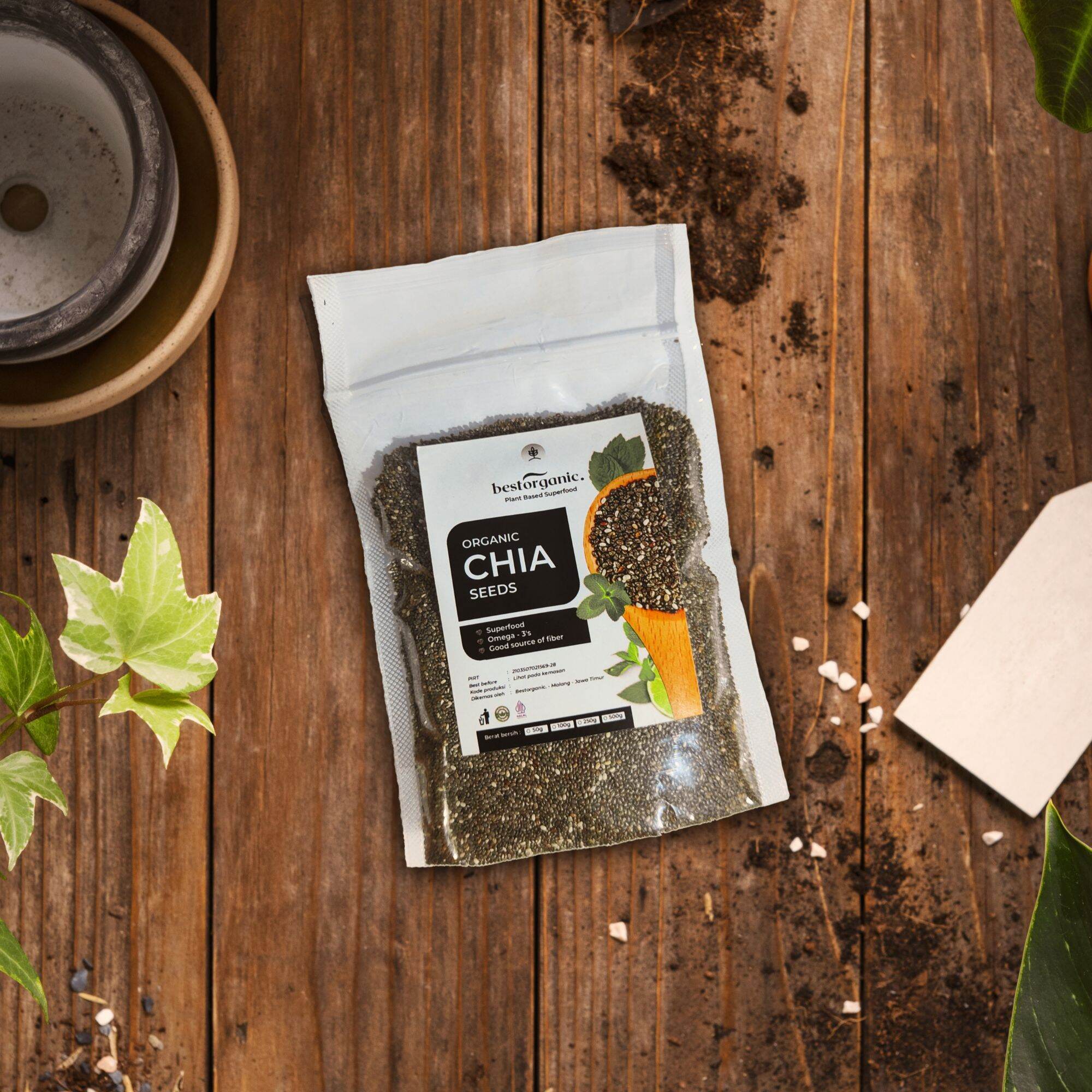 Bestorganic - Chia seed Organik Grade Premium - Biji Chiaseed - Black ...