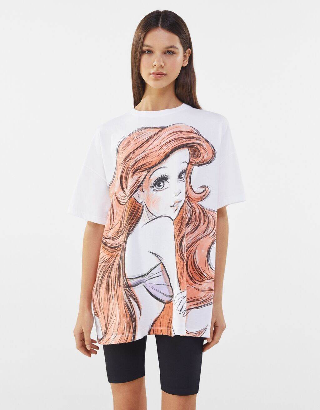 T shirt ariel on sale zara