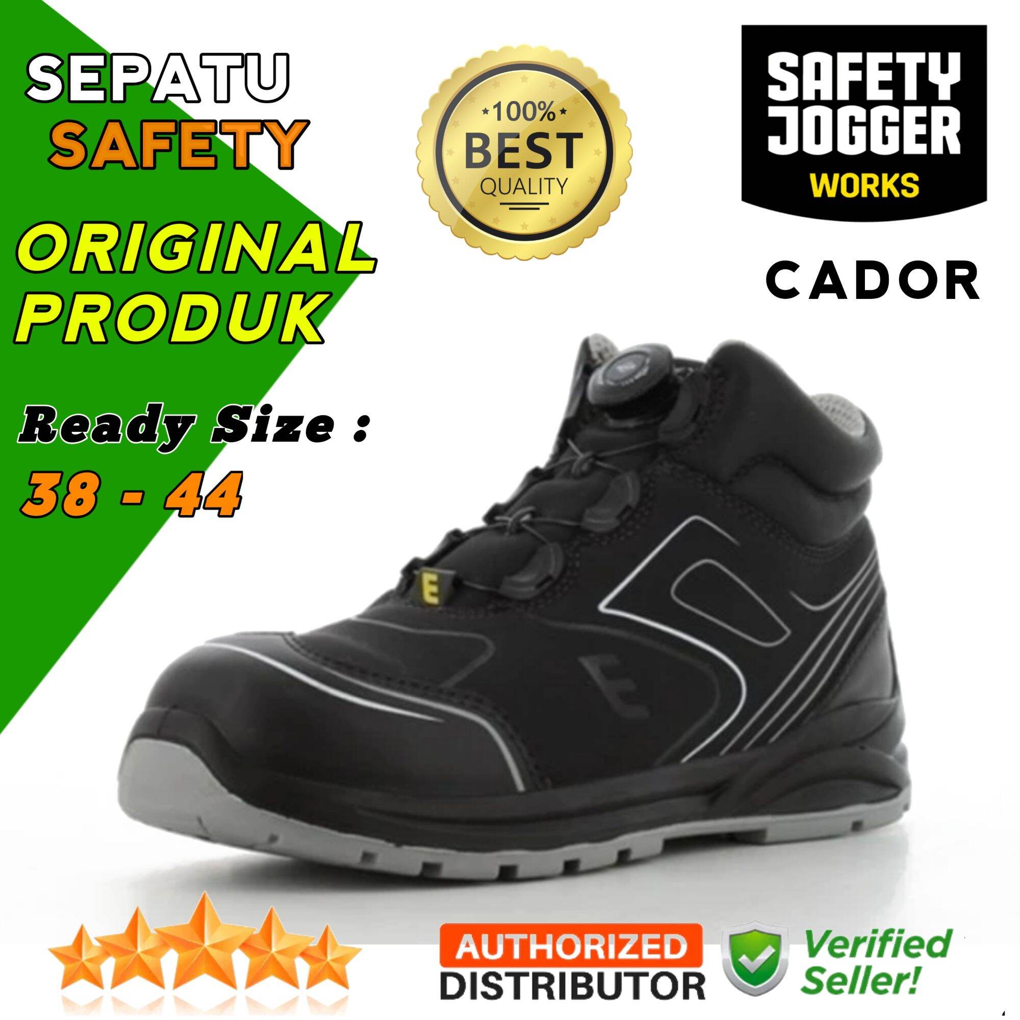 Sepatu Safety Jogger Cador Original Berkualitas Ujung Besi Sepatu Safety Kerja Proyek Lazada 2532