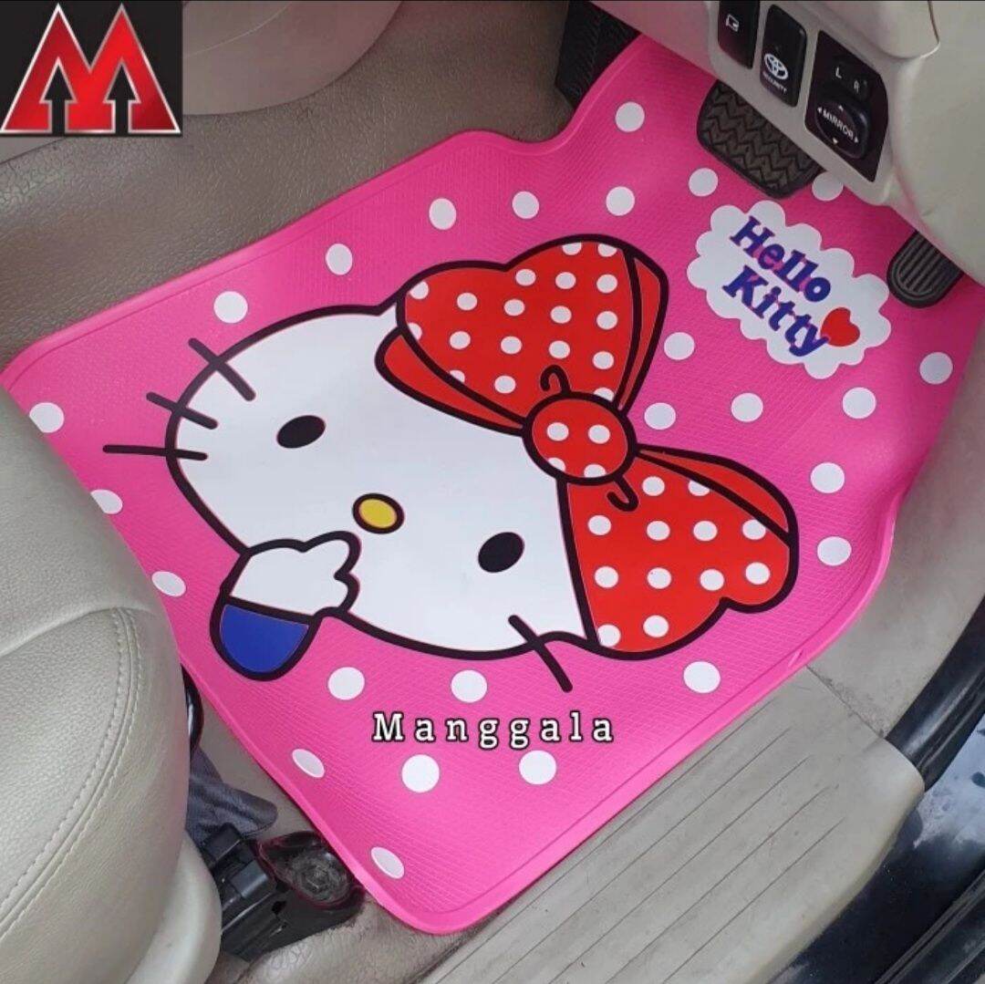 Karpet Mobil Hello Kitty Jari Besar Merah | Lazada Indonesia