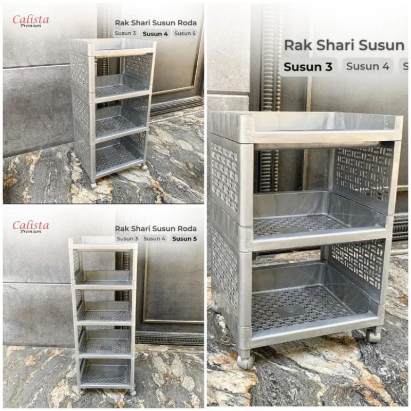 RAK SYARI SILVER CALISTA /Rak serbaguna | Lazada Indonesia