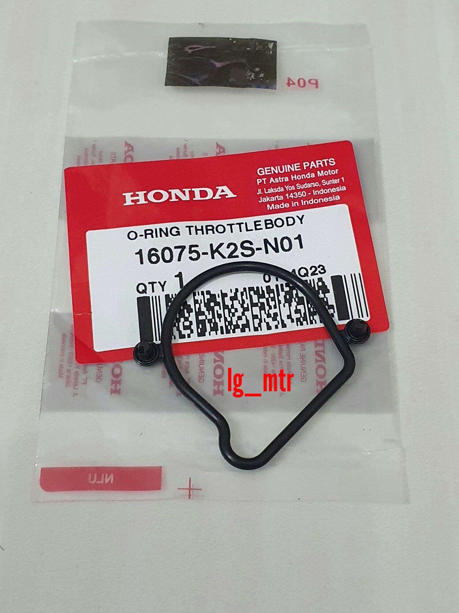 O RING SEAL SIL THROTTLE BODY MOTOR VARIO 160 STYLO 160 16075-K2S-N01 ...