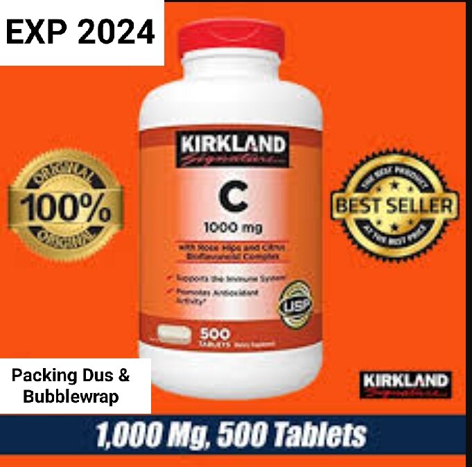 Kirkland Vitamin C 1000mg 500 Kapsul Original USA Lazada Indonesia