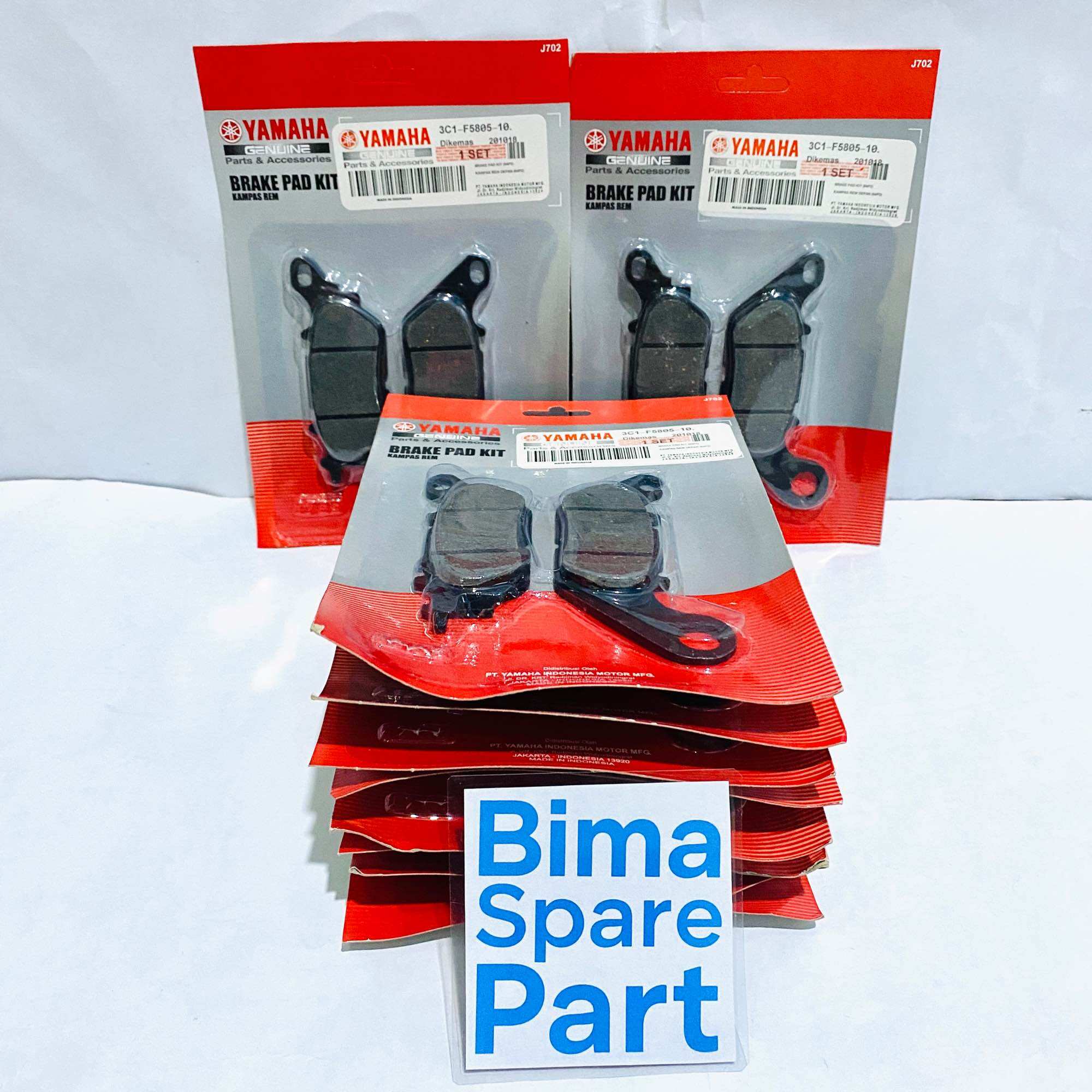 (Package of 10 Pcs) Front Brake Pad Dispad Jupiter Mx Vixion Mio Smile Mio J Soul Gt Xride Nmax Etc 3C1 Harga 51,675 rupiah*Gratis Ongkir