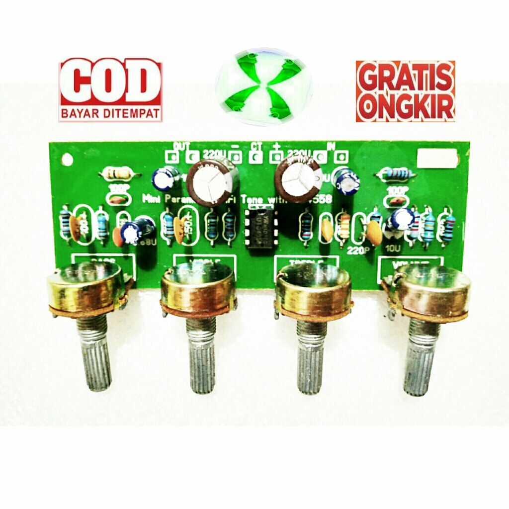 Kit Tone Control Hifi Equalizer Parametrik IC 4558 Lazada Indonesia
