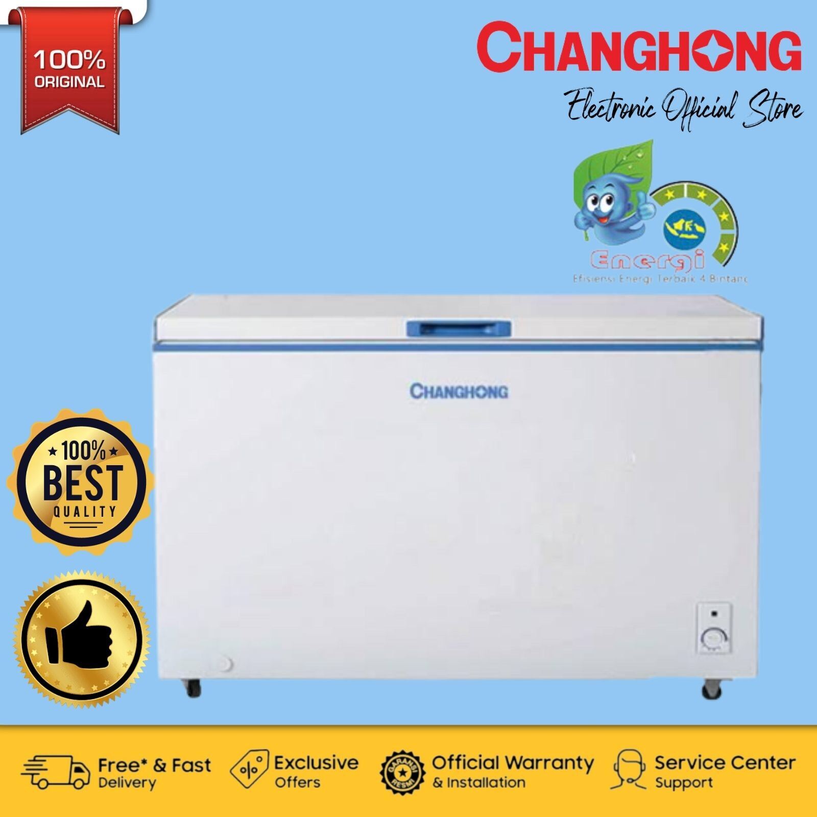 chest-freezer-changhong-fcf-396dw-330-liter-pembeku-daging-lazada