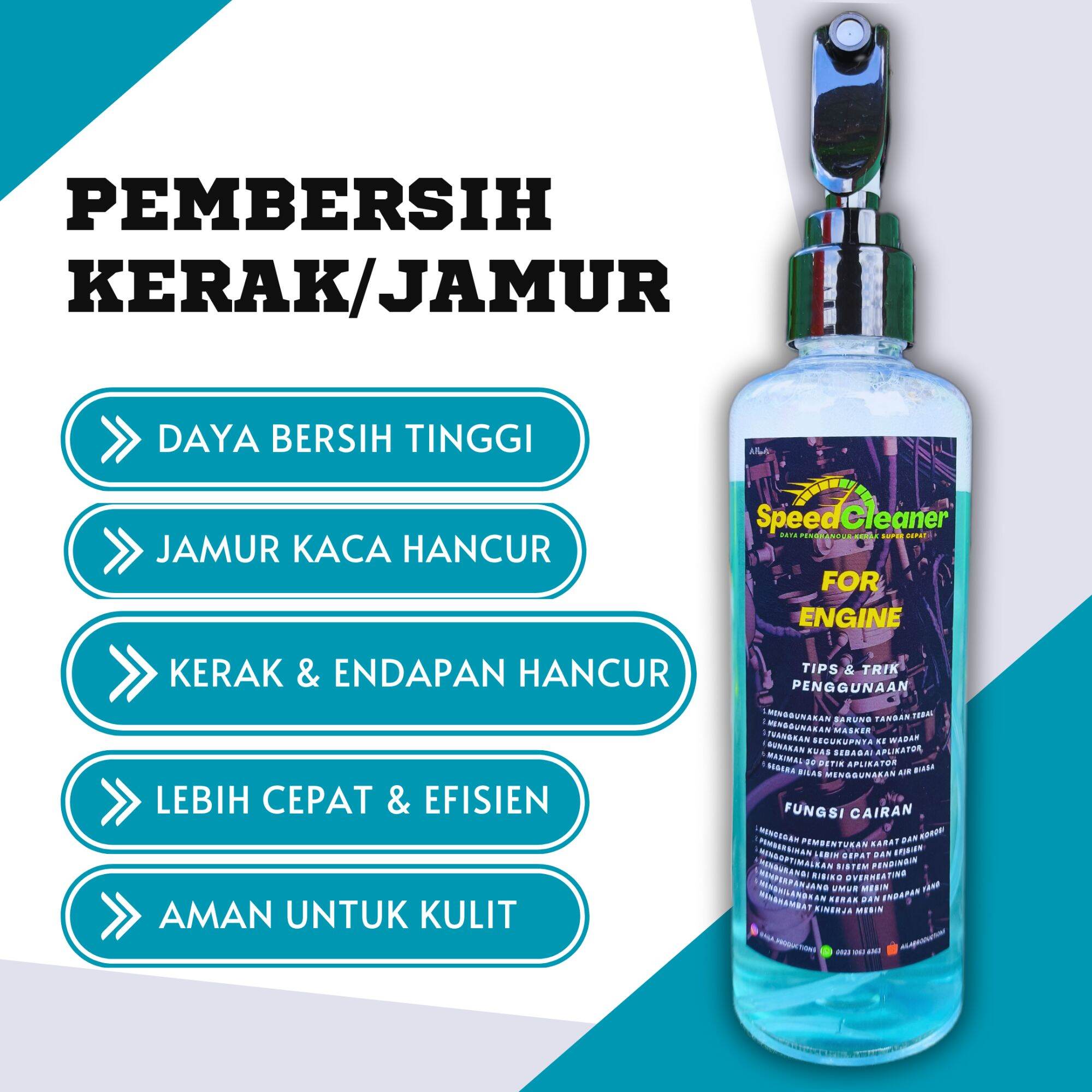 Engine Degreaser | Cairan Pembersih Kerak dan Jamur Motor Mobil 250ml Giá 20,000 Đồng*Miễn phí vận chuyển