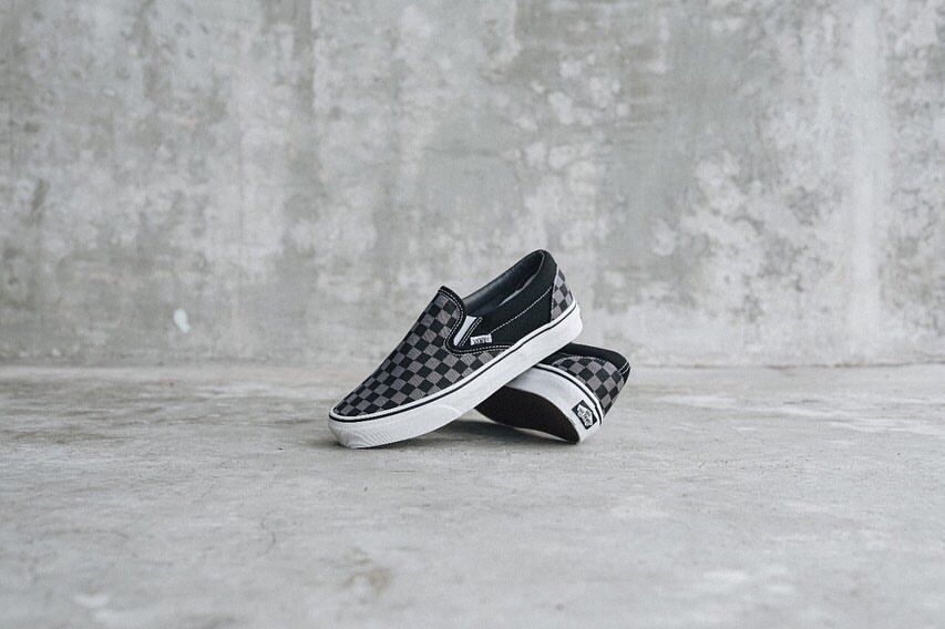 blue checkered high top vans