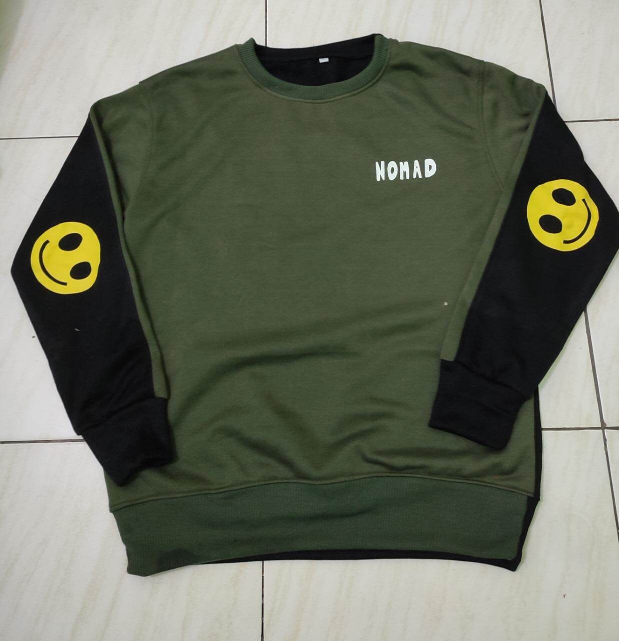 Nomad smiley face online sweatshirt