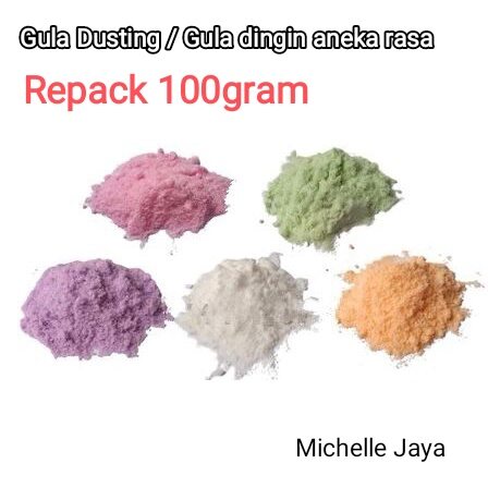 Gula Dusting / dingin / icing sugar repack 100gram untuk donut , cake ...