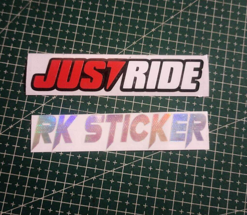 Sticker Justride Cutting Sticker Viral Lazada Indonesia