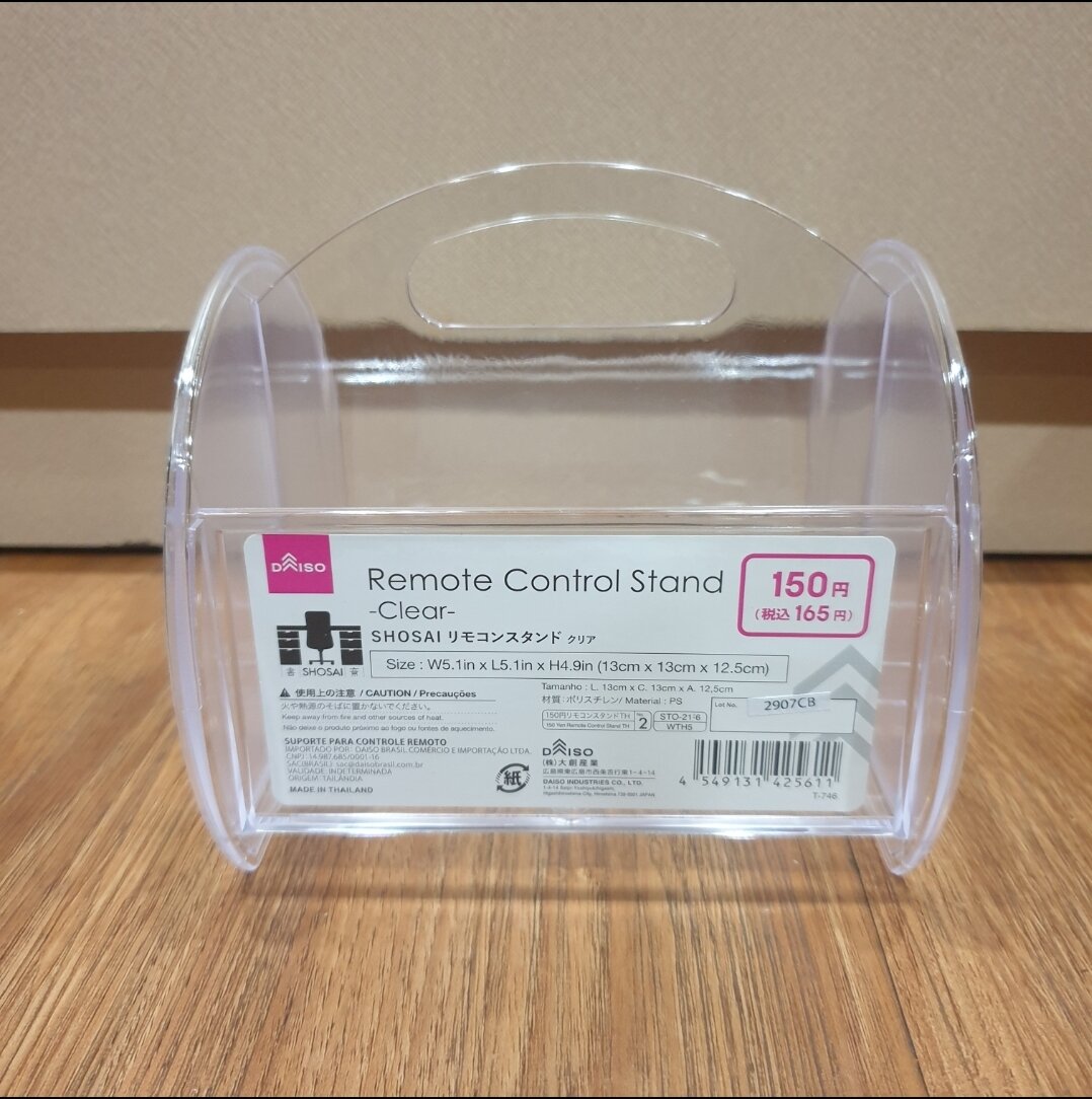 Remote Control Stand Daiso Tempat Dudukan Hp Remote Serbaguna Clear