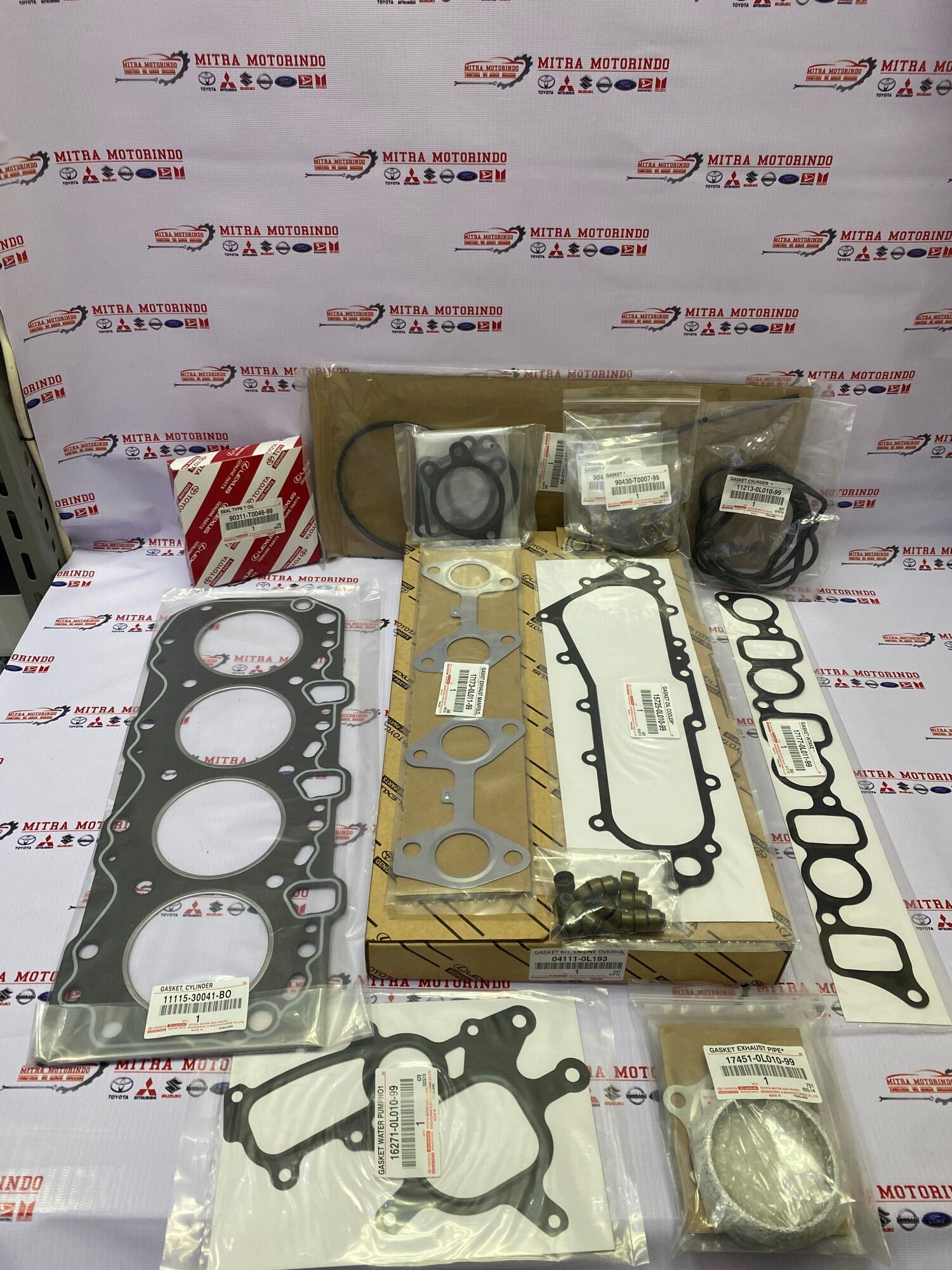 Packing set toyota hilux 2.5cc innova 2.5cc diesel 2Kd asli grafit 041110L193 Lazada Indonesia