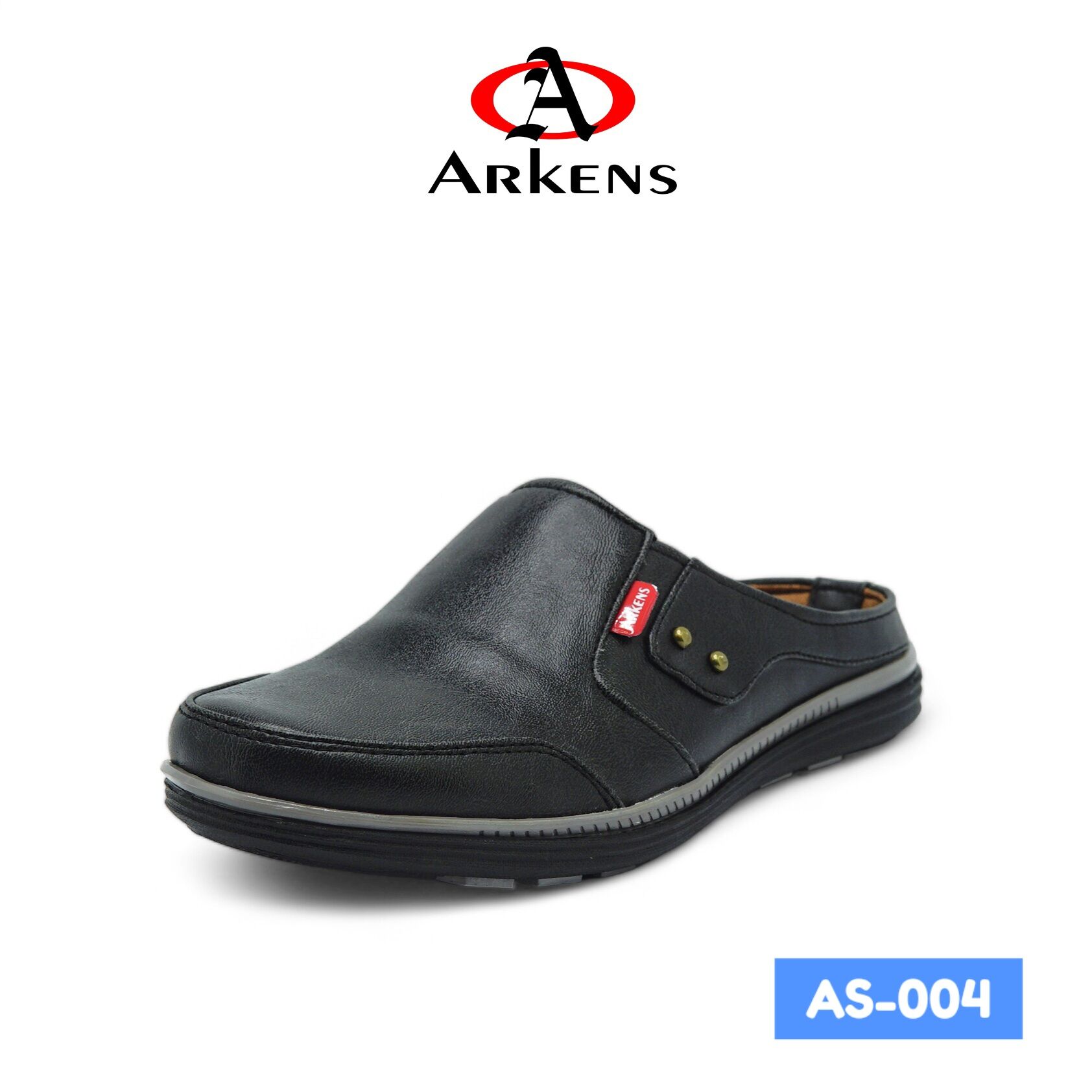 Arkens As-004 Latest Model Men's Slip on Leather Casual Bustong Loafer Sandals Harga 97,000 rupiah*Gratis Ongkir