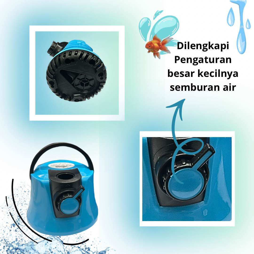 NIKITA STAR NS 30W POMPA KOLAM AQUARIUM DRY BURNING SUBMERSIBLE PUMP