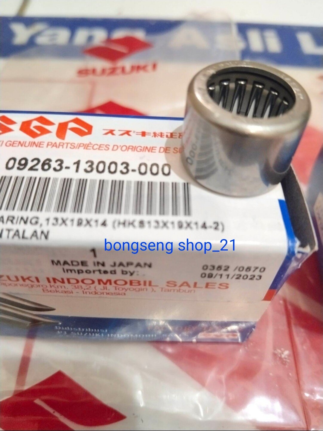 Bearing bambu As rasio laher bambu crankase Suzuki Smash, shogun 125 fd ...