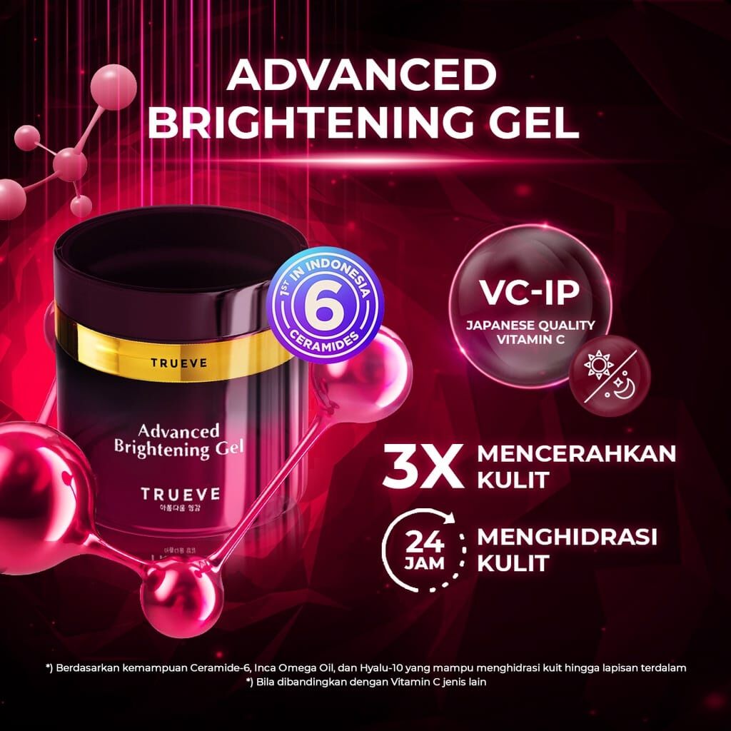 Trueve Advanced Moisturizing Brightening Gel Lazada Indonesia