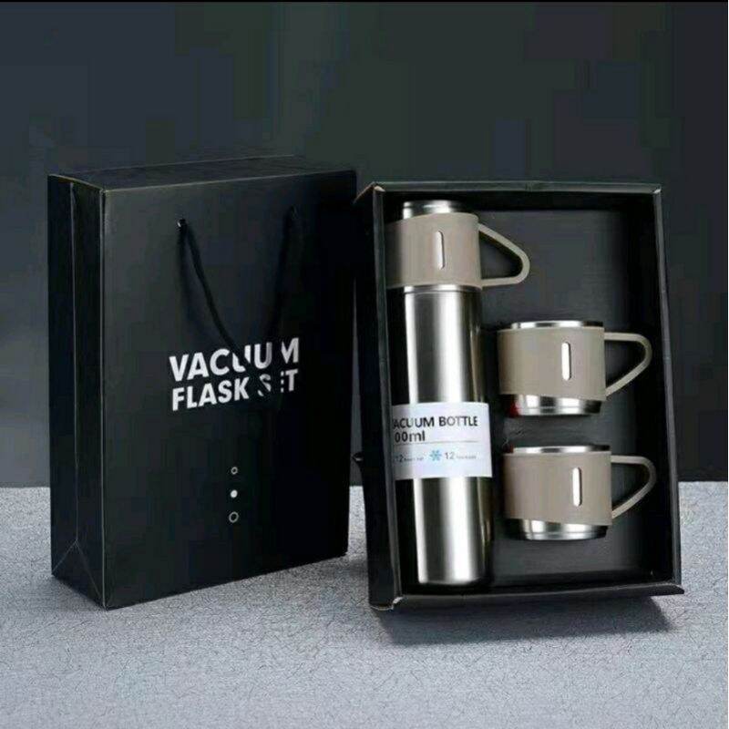 Termos Sultan Vacuum Flask Set Atau Botol Minum Cangkir 500ml Stainless Arf Collection 9175