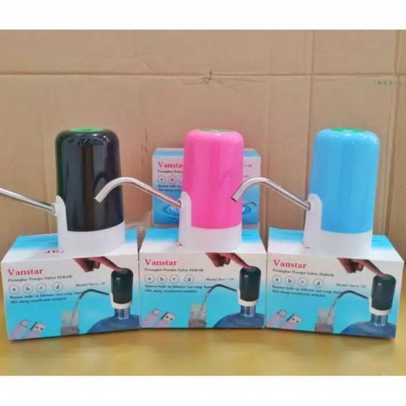 Pompa Galon Elektrik Vanstar V28 Portable Rechargeable Lazada Indonesia 2802