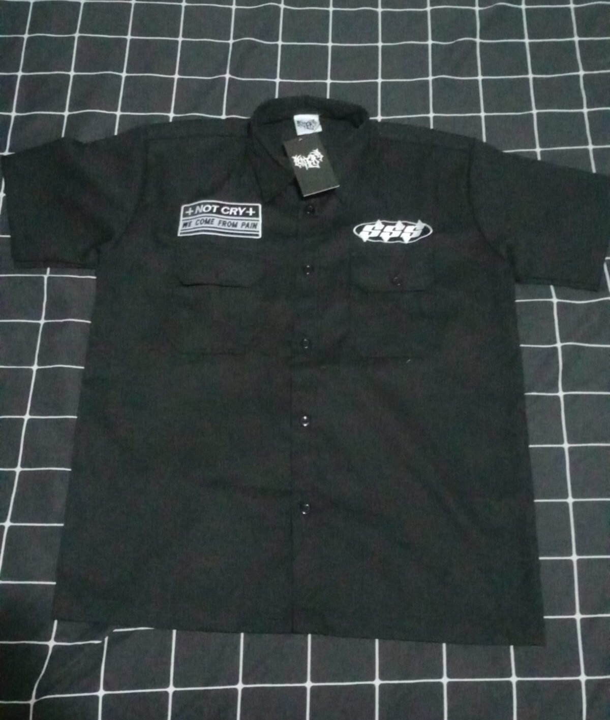 Workshirt Garage Custom Crânio  Model pakaian pria, Pakaian pria, Kemeja