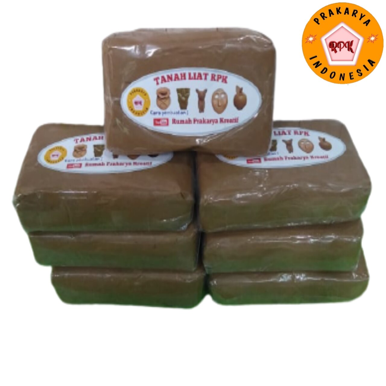 Tanah liat 500gram siap pakai