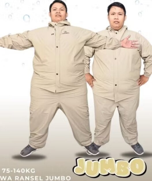 Super Big Size Raincoats for Men and Women, Best-Selling Rubber Raincoats Harga 15,985 rupiah*Gratis Ongkir