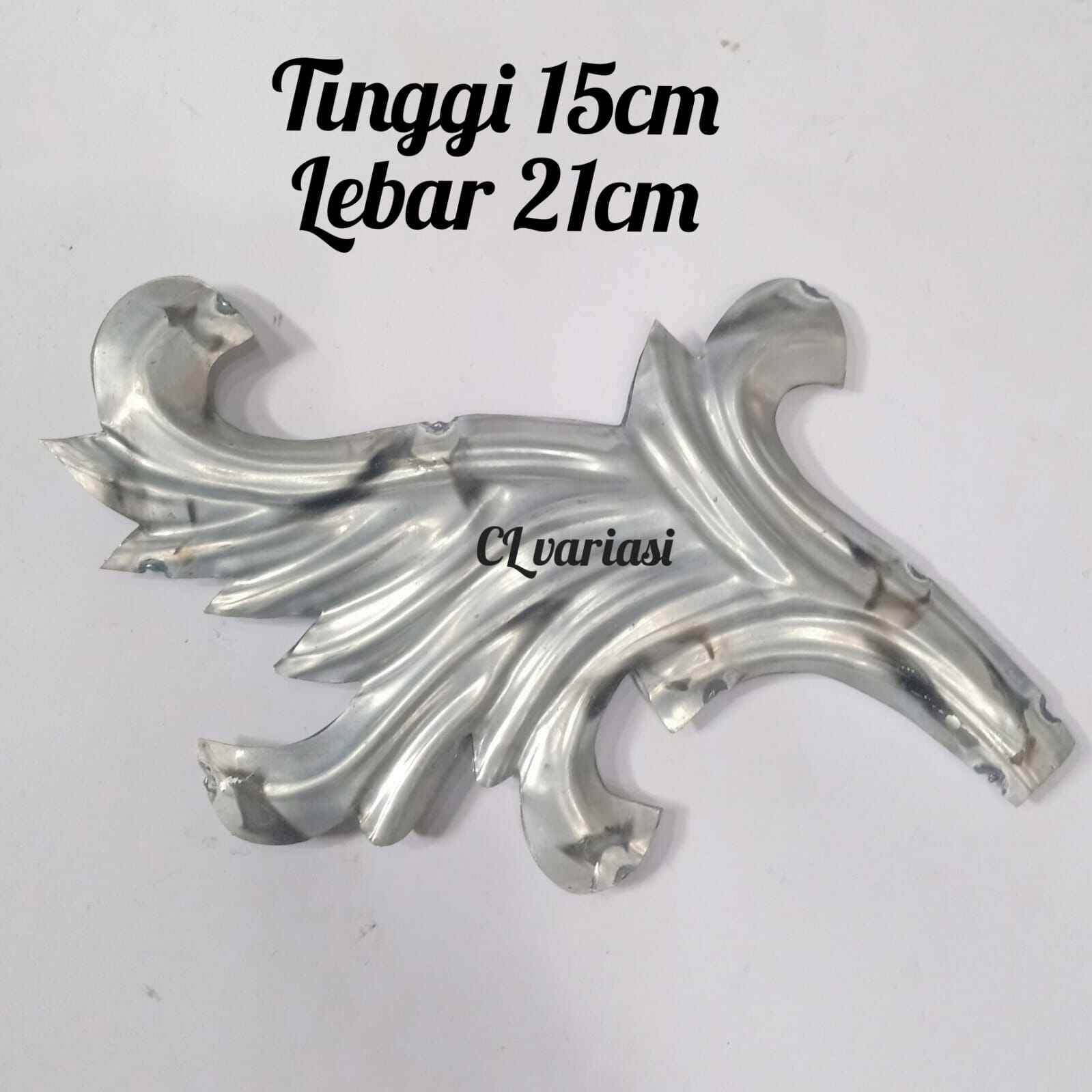 Bunga Plat Besi 2muka 21x15cm Ornamen Pagar Besi Roda Engsel Lazada Indonesia 7485