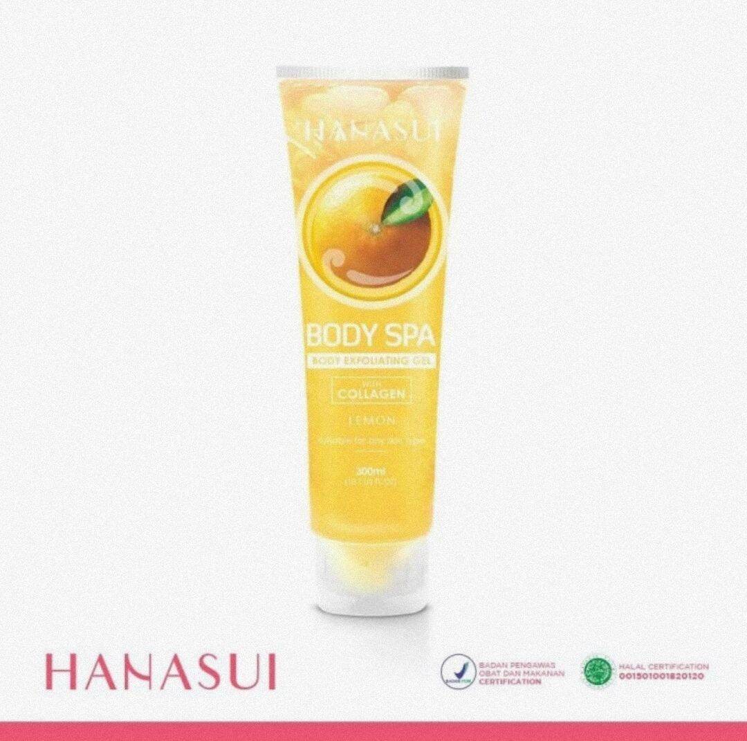 Hanasui Body Spa Exfoliating Gel With Collagen 300 ml Lulur & Peeling