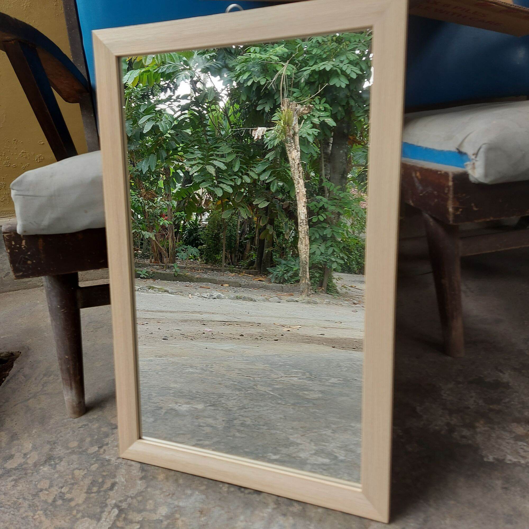 [Free Packing Kayu]Cermin Gantung / Cermin Dinding / Cermin Rias Uk. 30 x 40