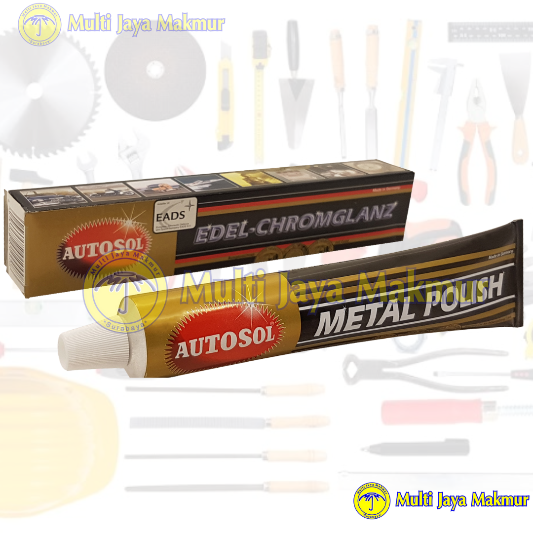 Autosol Metal Polish 50 Gram Poles Metal Chrome Stainless Pembersih Pengkilap Stainless Besi