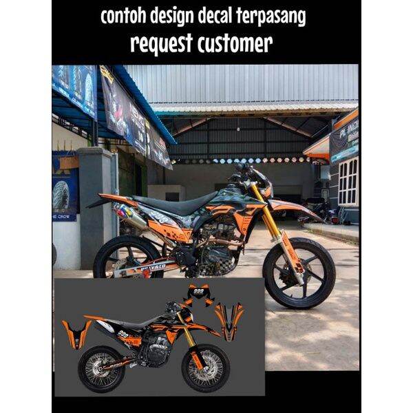 Frame Rangka Bodyset Body Full Rolling Sasis Crf L Sumo Supermoto Paket Hemat Pnp Mesin