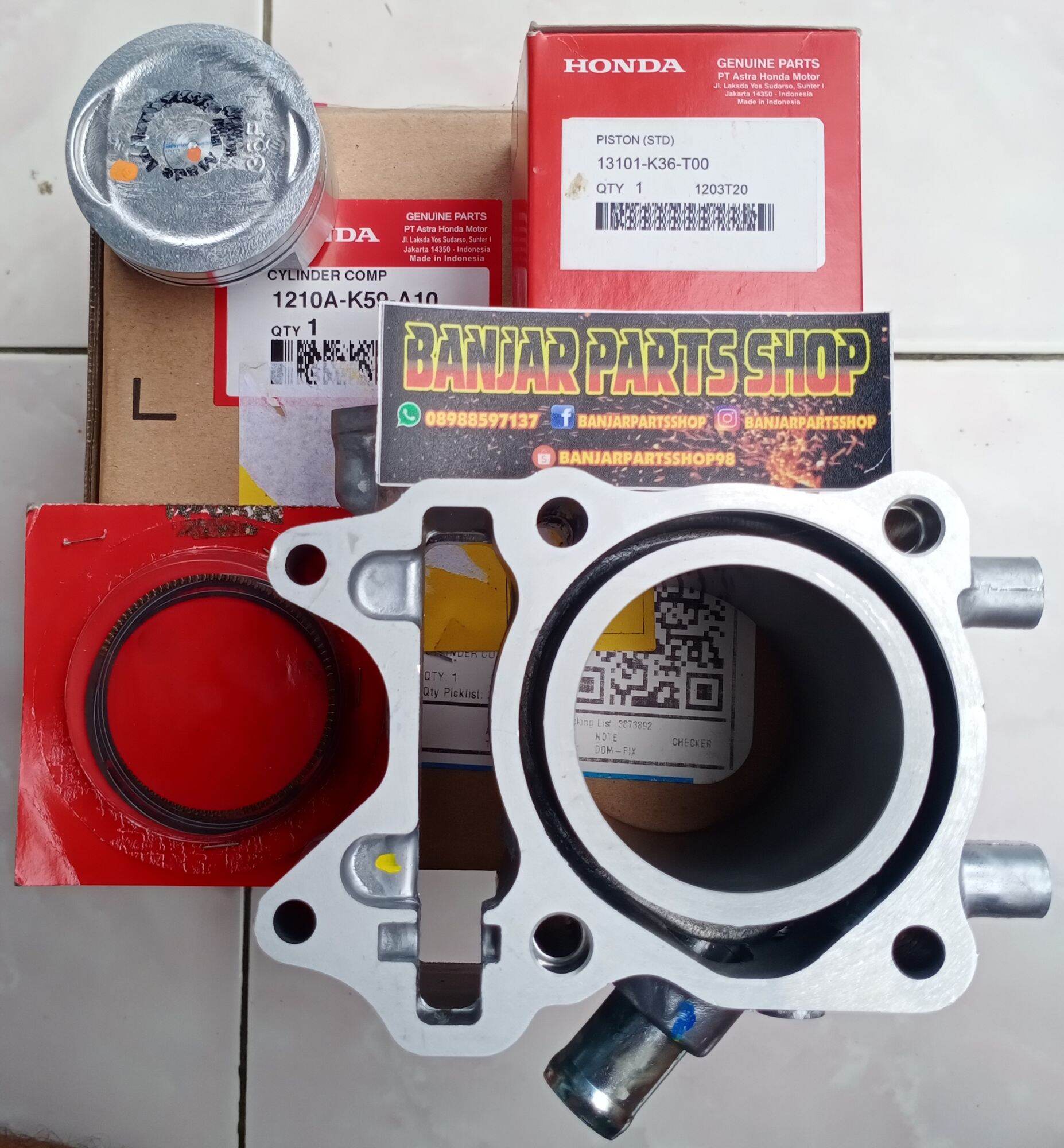 CYLINDER COMP SET PISTON VARIO 150 PCX 150 BLOK PISTON SET PISTON VARIO