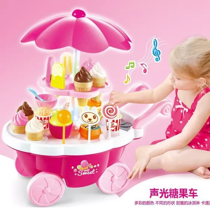Super Jumbo Size Ice Cream Cart Toy Harga  55,000 rupiah*Gratis Ongkir