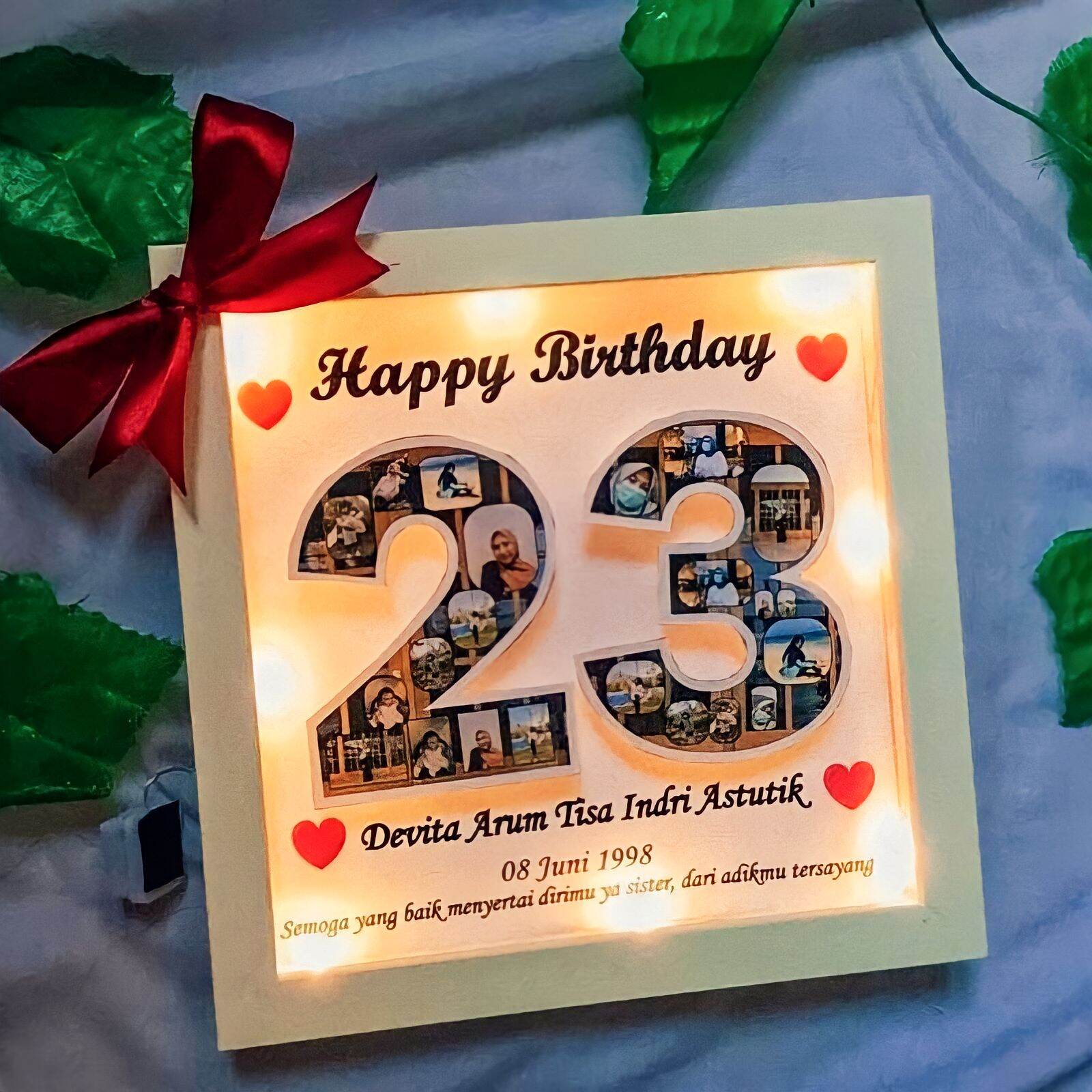 Kado Lampu Frame 3D Bingkai Pop Up KADO ULANG TAHUN CEWEK HADIAH PACAR KADO ANNIVERSARY Kado Wisuda Ka…