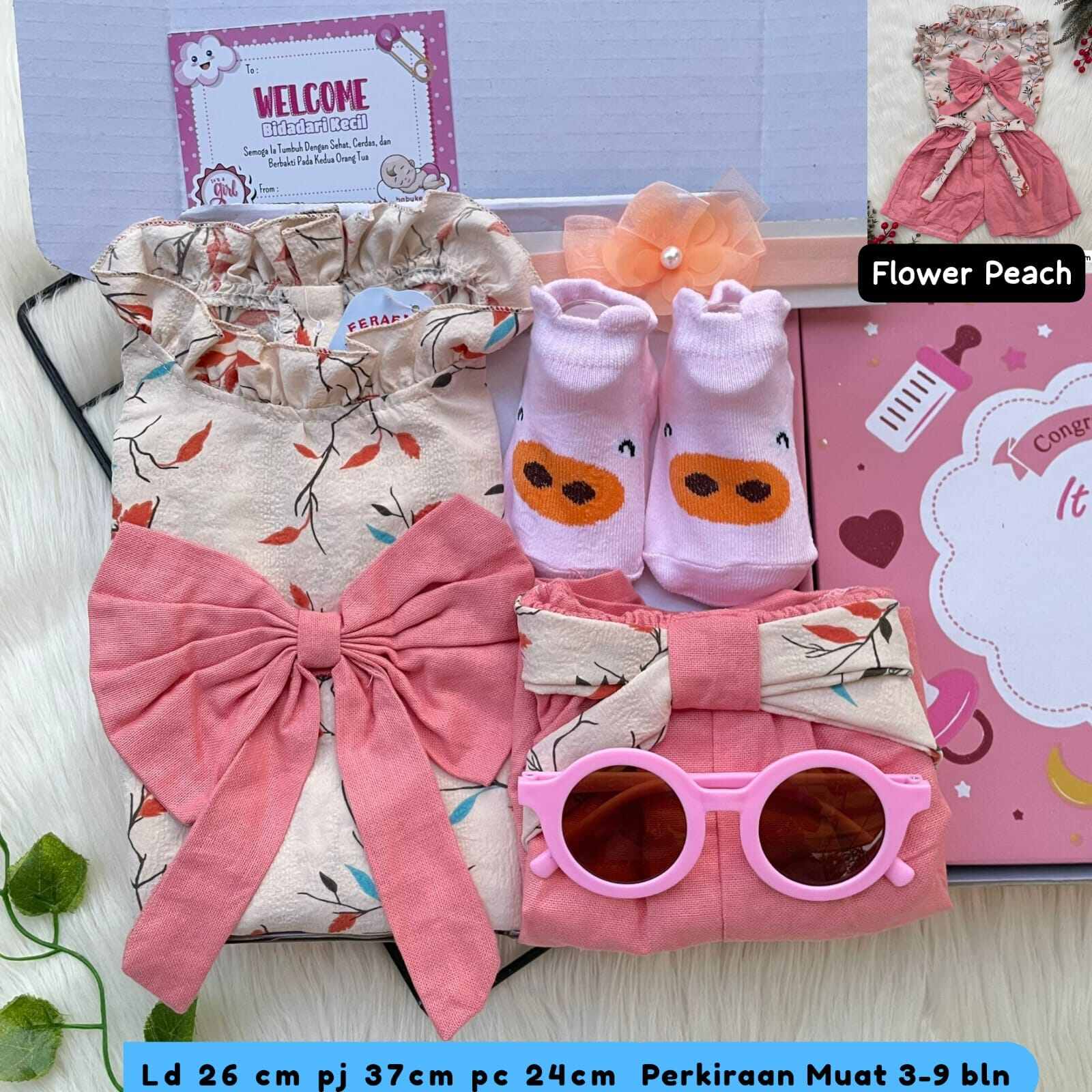 Hampers bayi hamper baby Girl kado hadiah lahiran 1 set 5 in 1