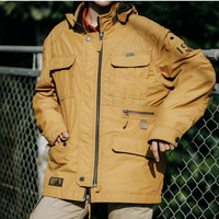 PARKA C006 MGEE JAKET PARKA CASUAL PRIA JACKET HOODIE COWOK DEWASA BAHAN TERBAIK