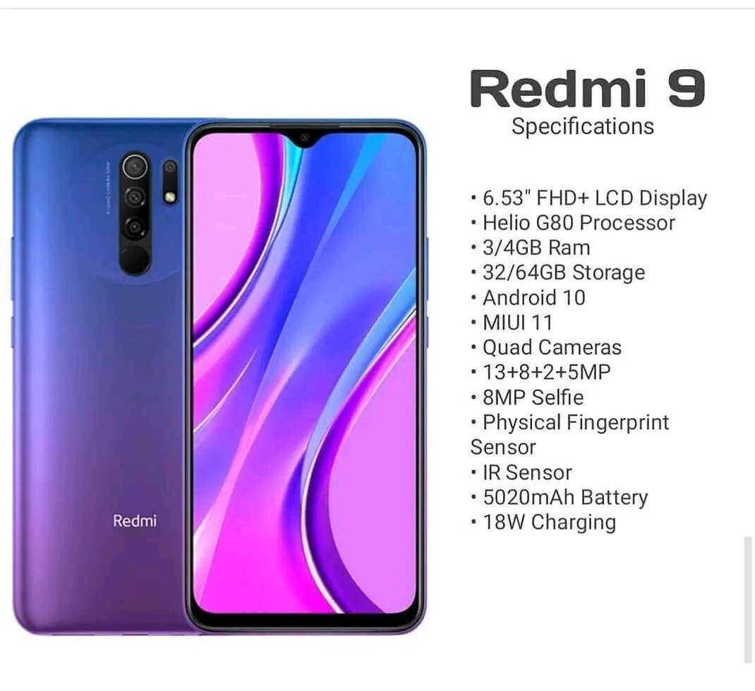 Xiaomi redmi 9 masih mulus ori garansi Indonesia Giá 1,280,000 Đồng*Miễn phí vận chuyển