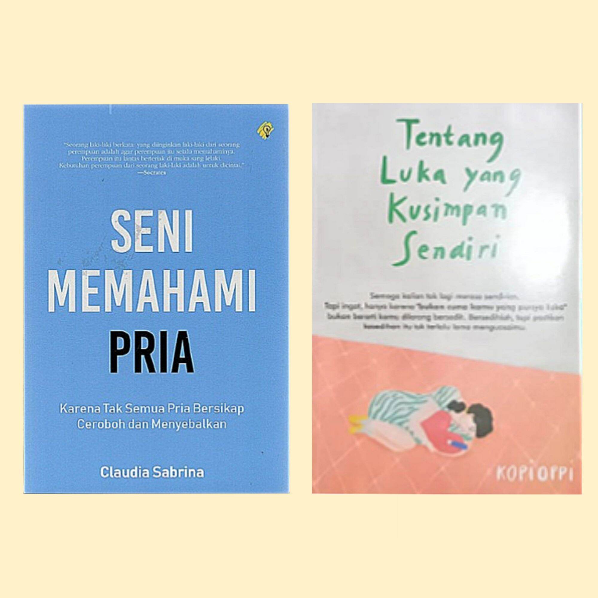Paket 2 buku Seni Memahami Pria + Tentang luka yang kusimpan sendiri