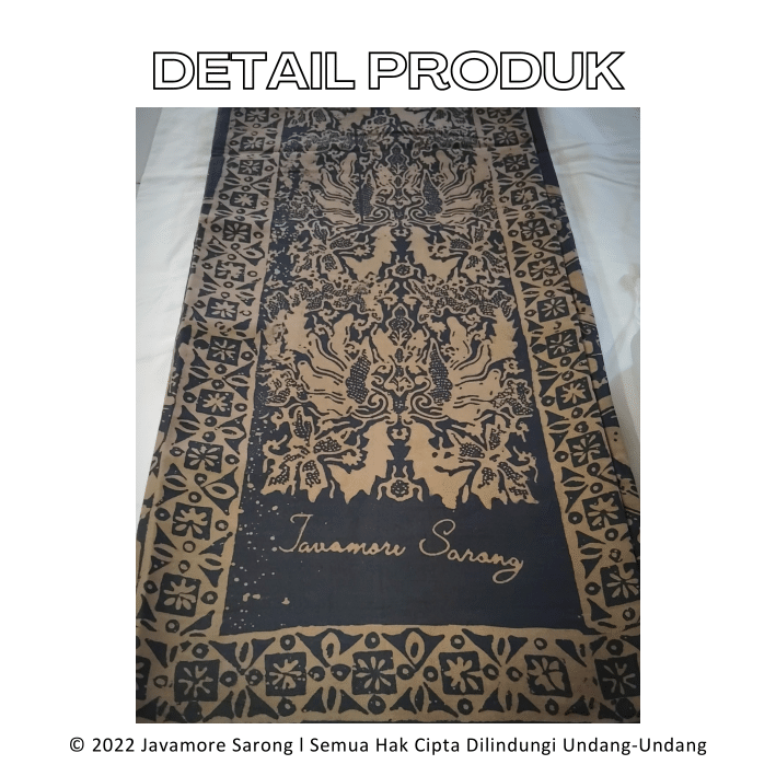 Sarung Batik Santri Sarung Javamore Sarung Batik Katun Goyor Coklat. 