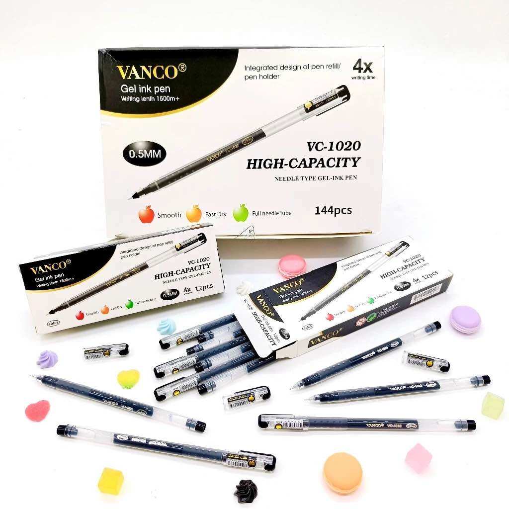 [1 PACK] PROMO PULPEN GEL VANCO APEL ZUIXUA NEW JELL ISI 12pcs-PULPEN GEL